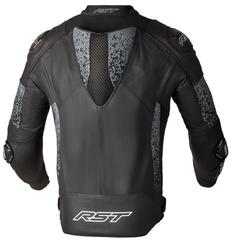 Chaqueta de cuero RST Pro Series Supersport-K CE hombre - Negro / Gris
