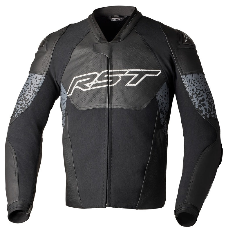 Chaqueta de cuero RST Pro Series Supersport-K CE hombre - Negro / Gris