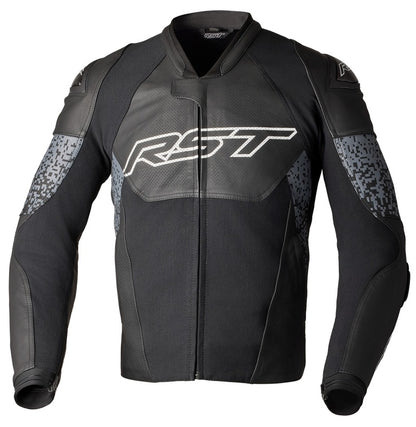 Chaqueta de cuero RST Pro Series Supersport-K CE hombre - Negro / Gris