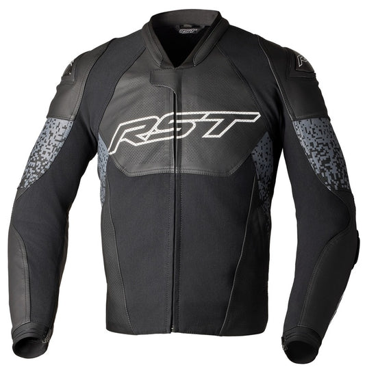 Chaqueta de cuero RST Pro Series Supersport-K CE hombre - Negro / Gris